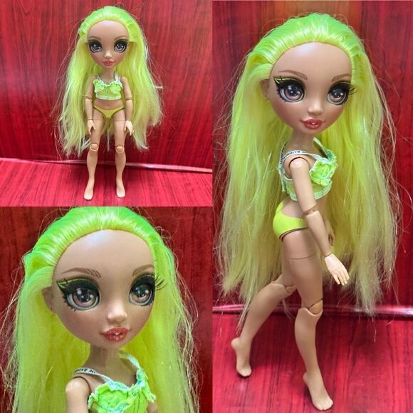 Rainbow 🌈💚💚High Karma Nichols articulated neon green doll - Picture 1 of 14